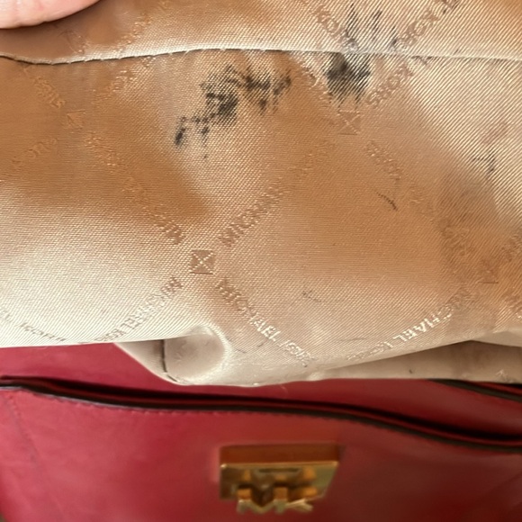 Michael Kors Scarlet Leather Backpack with Gold Hardware main image 4